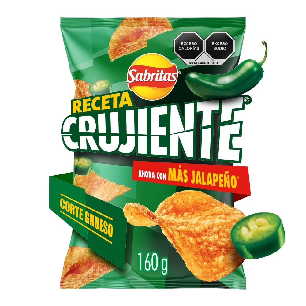 Sabritas Jalapeño receta crujiente 160gr